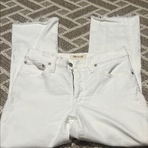Madewell White Cali Demi-Boot Cut Size 29 jeans